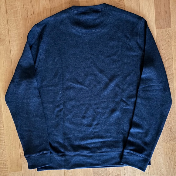 Brushed Waffle-Knit T-Shirt Mens size M colour Navy - Picture 5 of 8